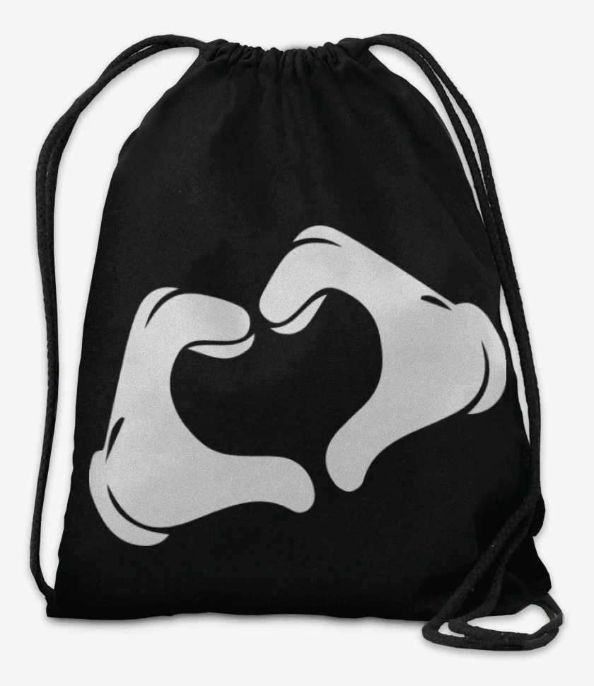 Mochila Negro de Corazon