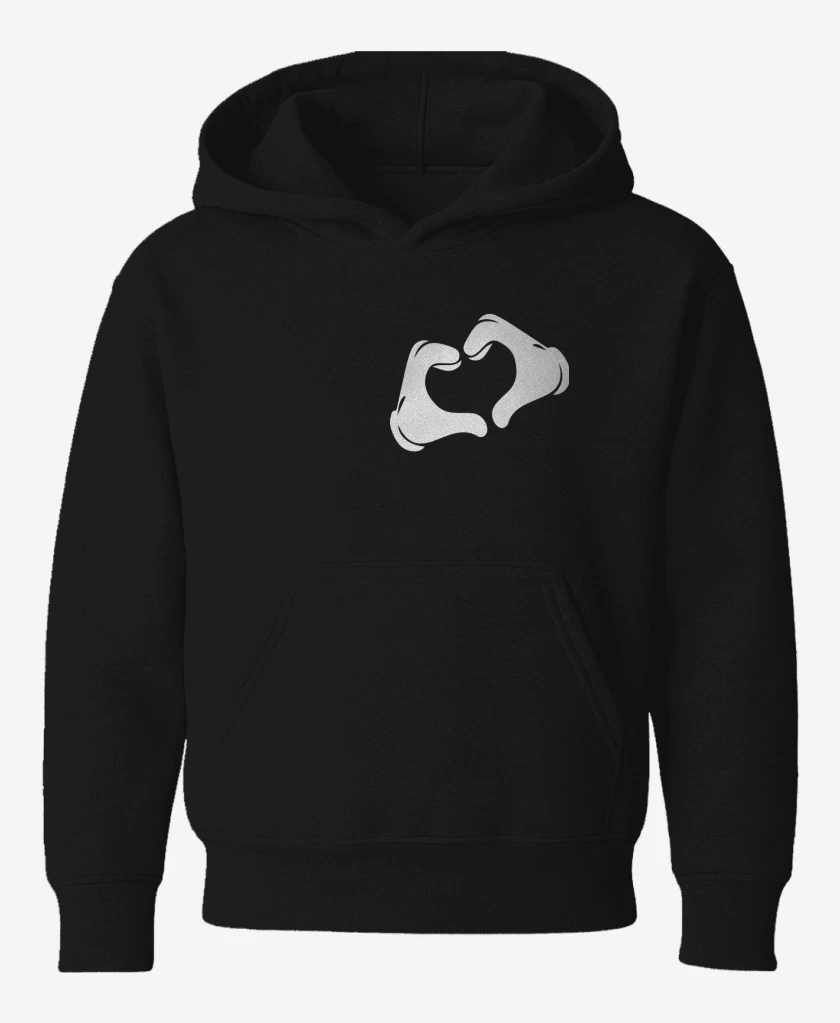 Poleron de niño Negro de Corazon