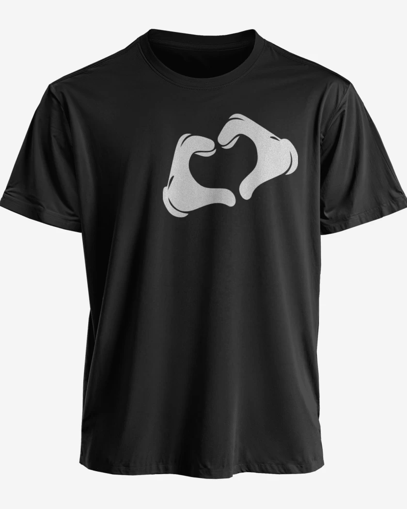 Polera premium Negro de Corazon