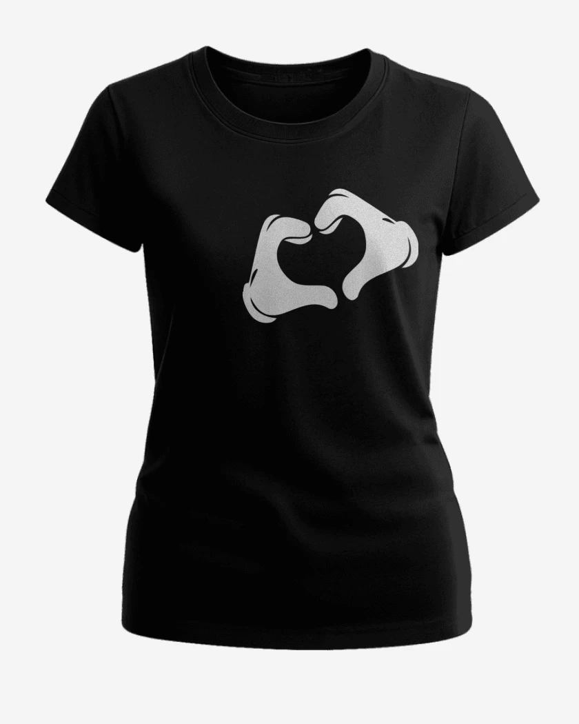 Polera de Mujer Negro de Corazon