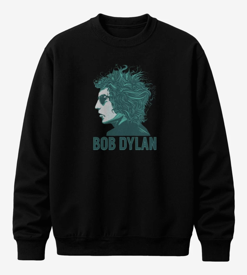 Poleron polo Negro de Bob Dylan