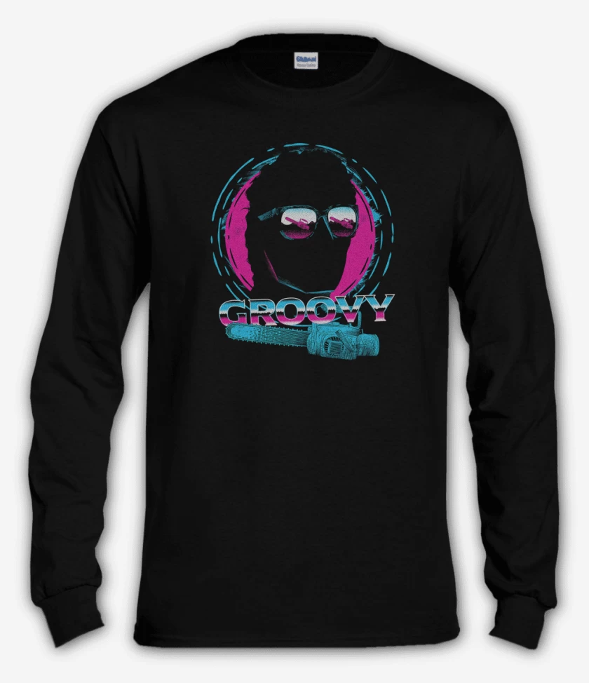 Polera manga larga Negro de Groovy