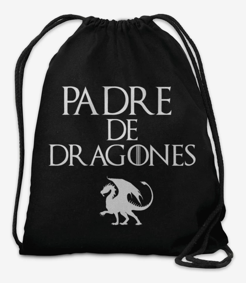 Mochila Negro de Padre de dragones