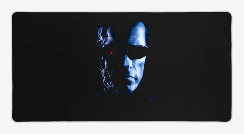 Mouse pad Gamer Negro de Arnold terminator