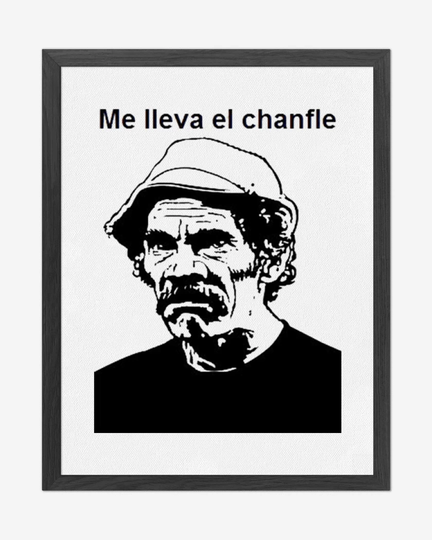Cuadro decorativo Blanco de Me lleva el chanfle