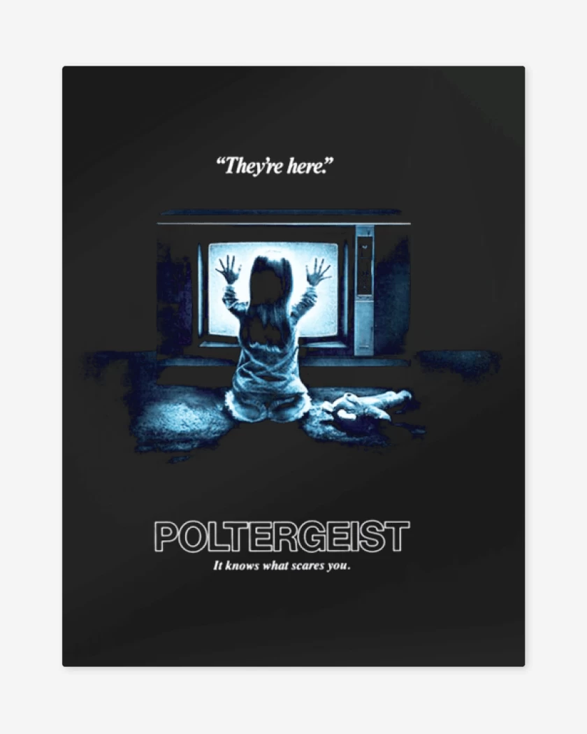 Print metalico Negro de Poltergeist