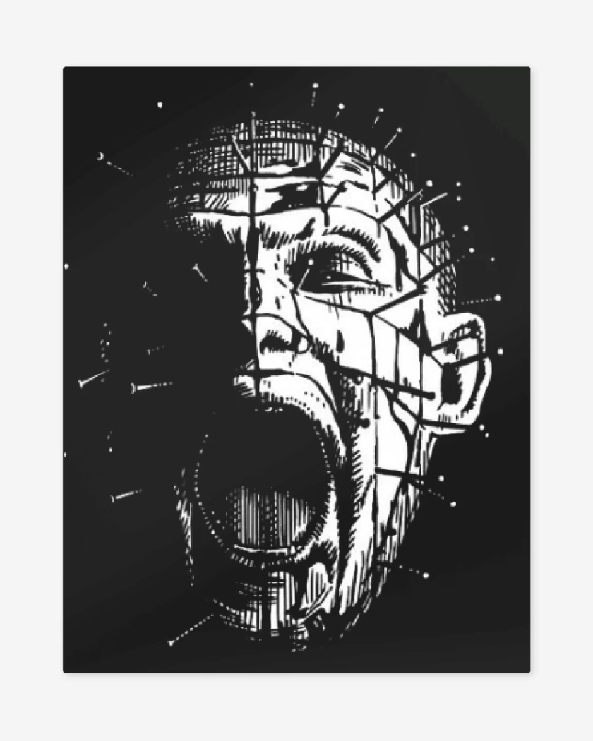 Print metalico Negro de Pinhead