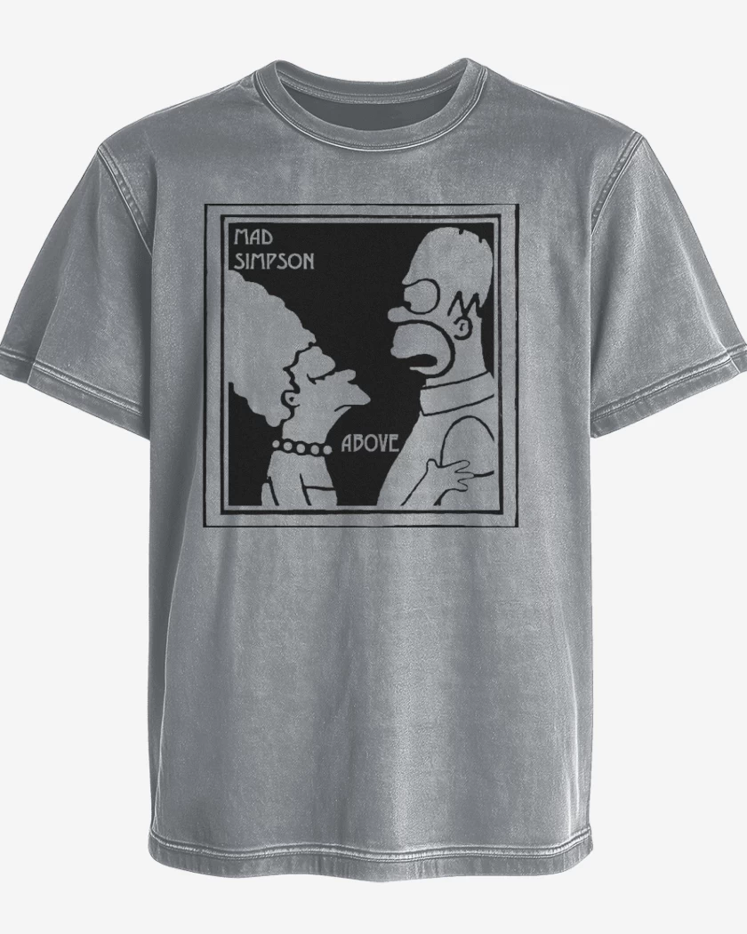Polera desgastada Gris Melange de Above