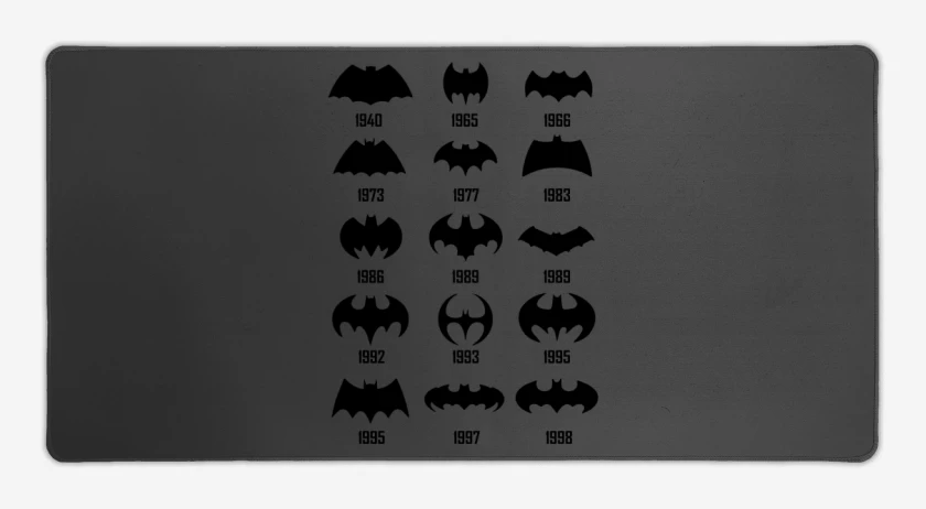 Mouse pad Gamer Carbon de Batman Logo History