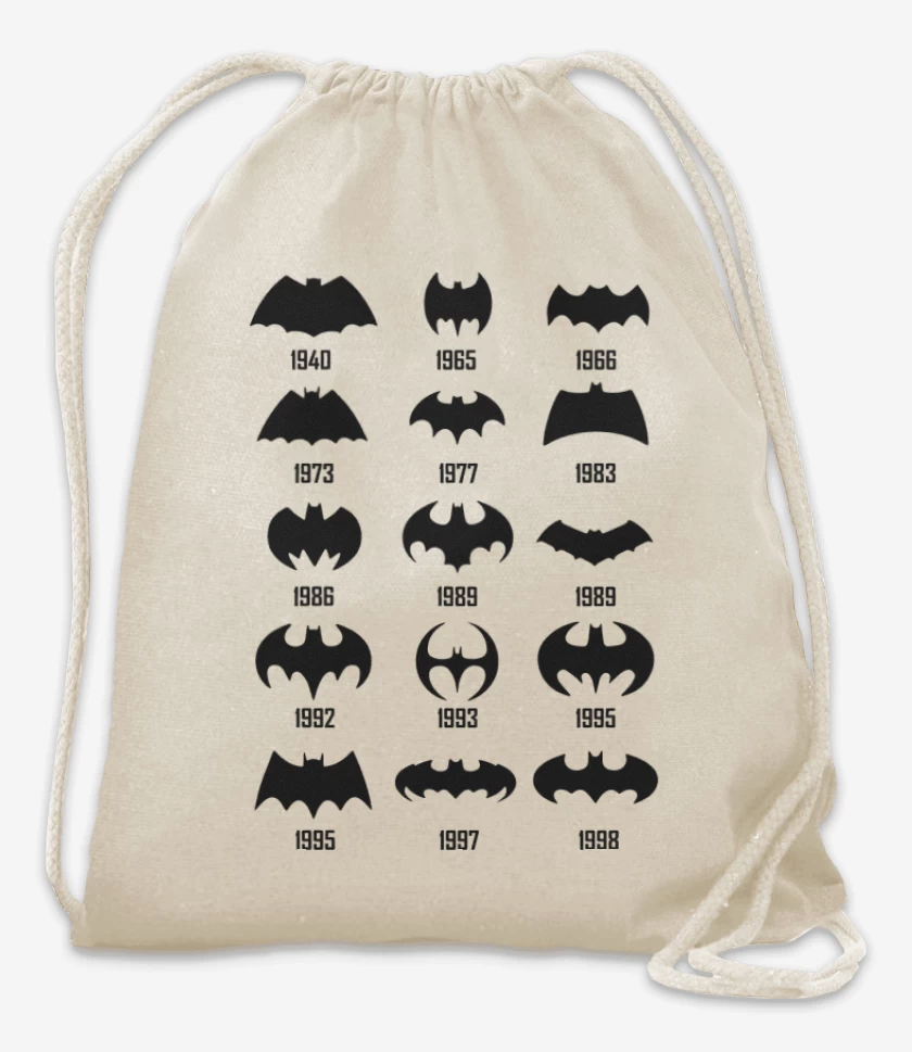 Mochila Batman Logo History
