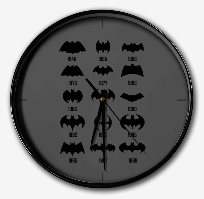 Reloj Batman Logo History