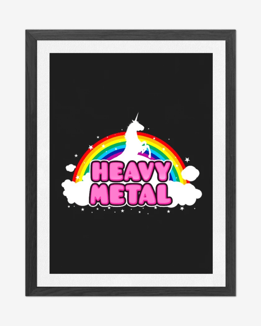 Cuadro decorativo Negro de Heavy metal