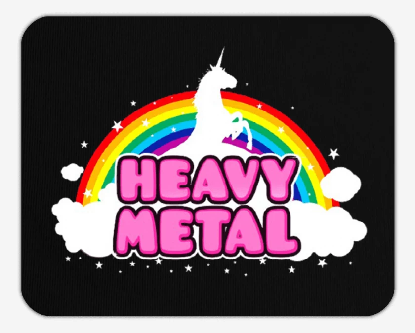Mousepad Negro de Heavy metal