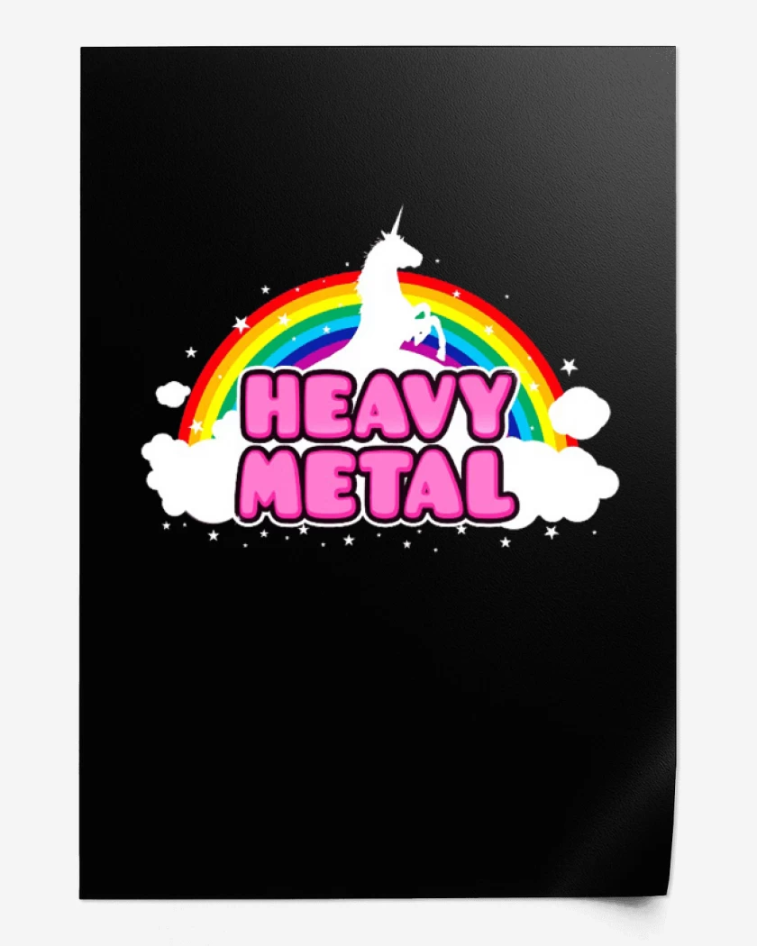Print Negro de Heavy metal