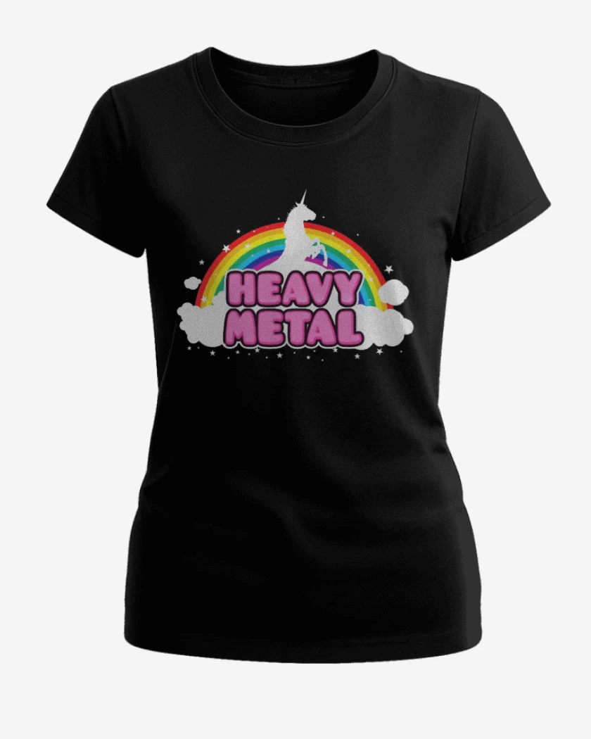 Polera de Mujer Negro de Heavy metal