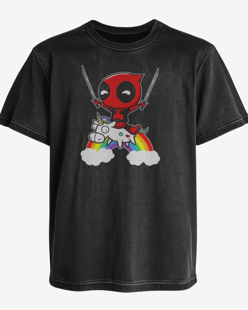 Polera desgastada Pozo de la muerte (a color)
