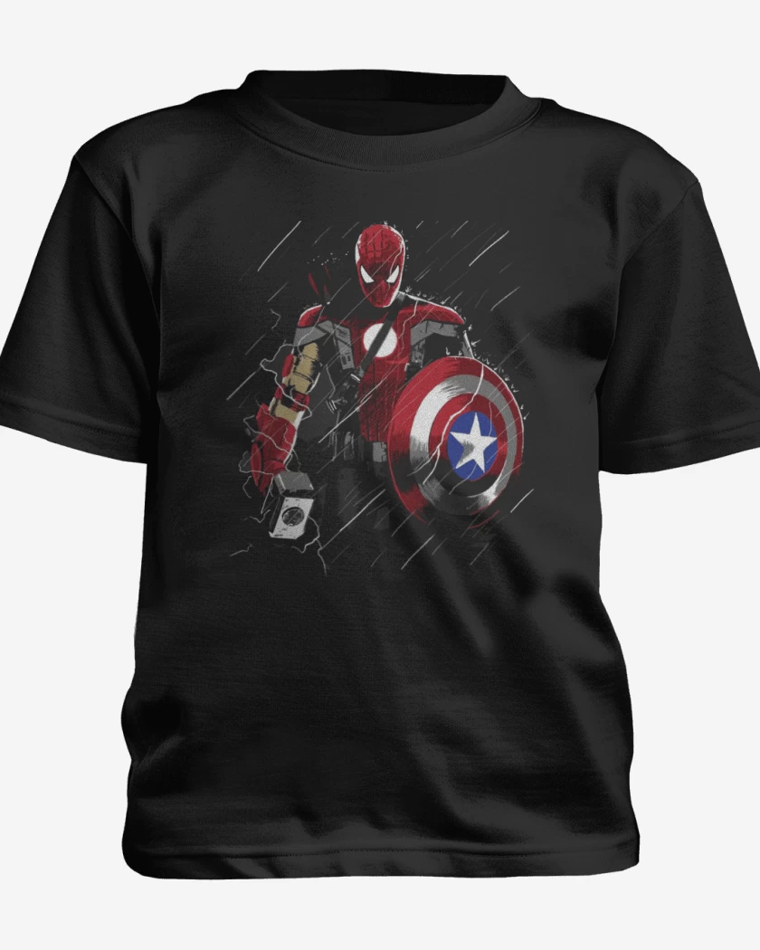 Polera de niño Negro de El heroe definitivo
