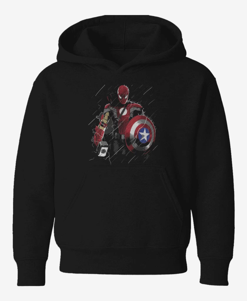 Poleron de niño Negro de El heroe definitivo