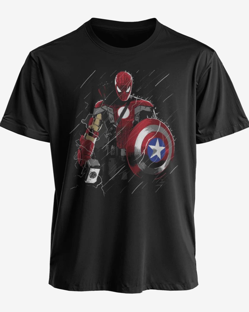 Polera premium Negro de El heroe definitivo