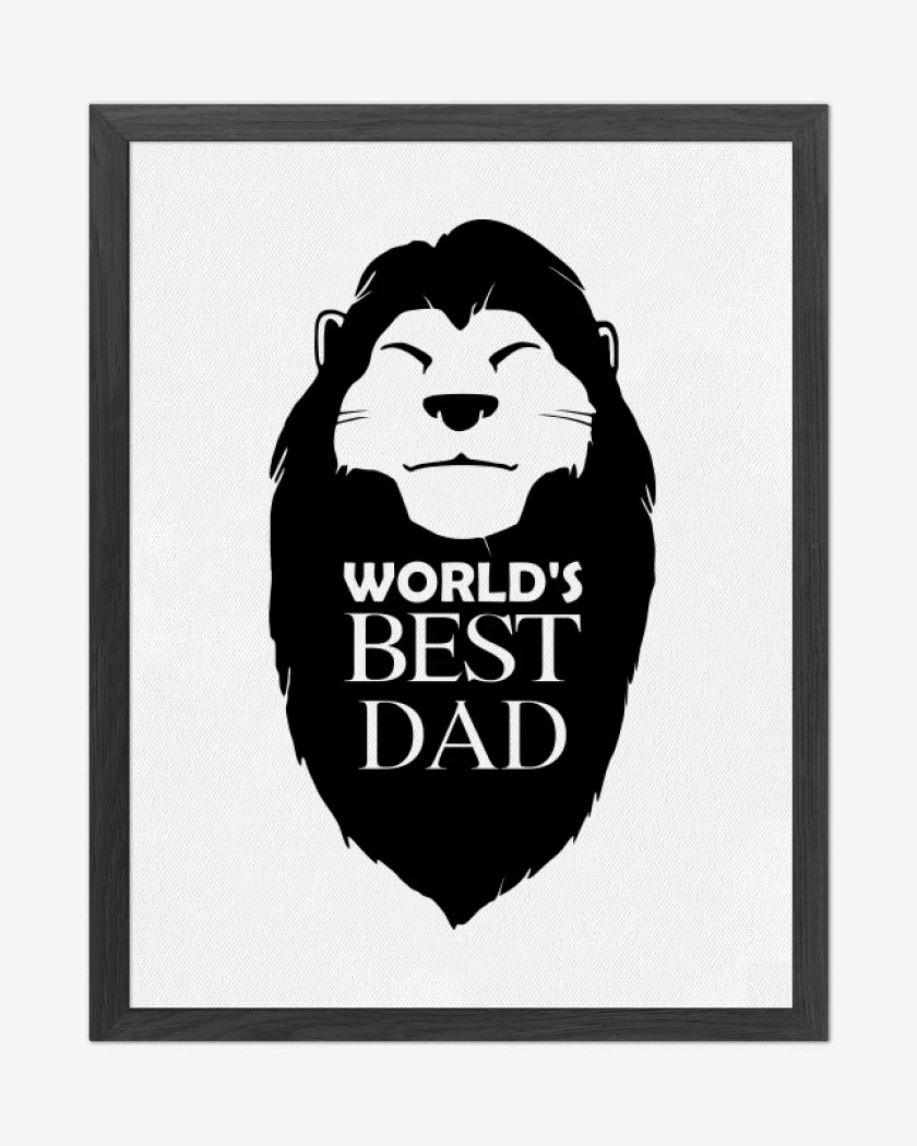 Cuadro decorativo Blanco de Worlds best dad