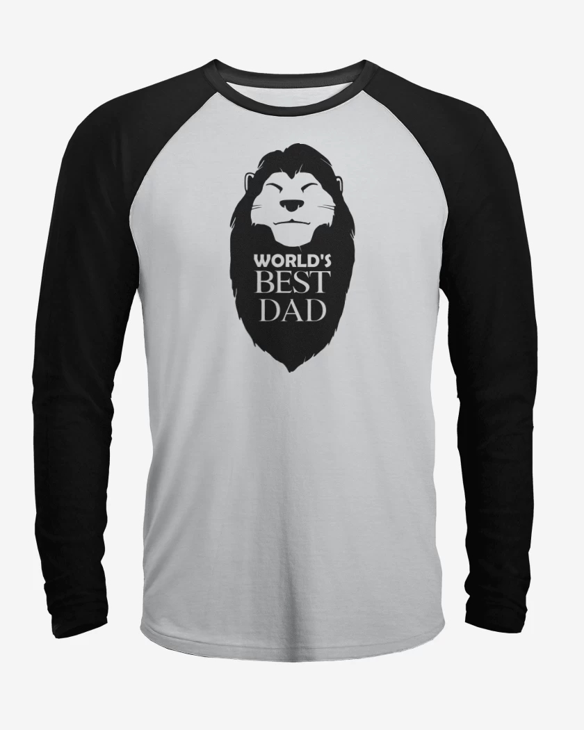 Polera Raglan Worlds best dad