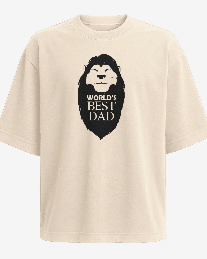 Polera Oversize Worlds best dad