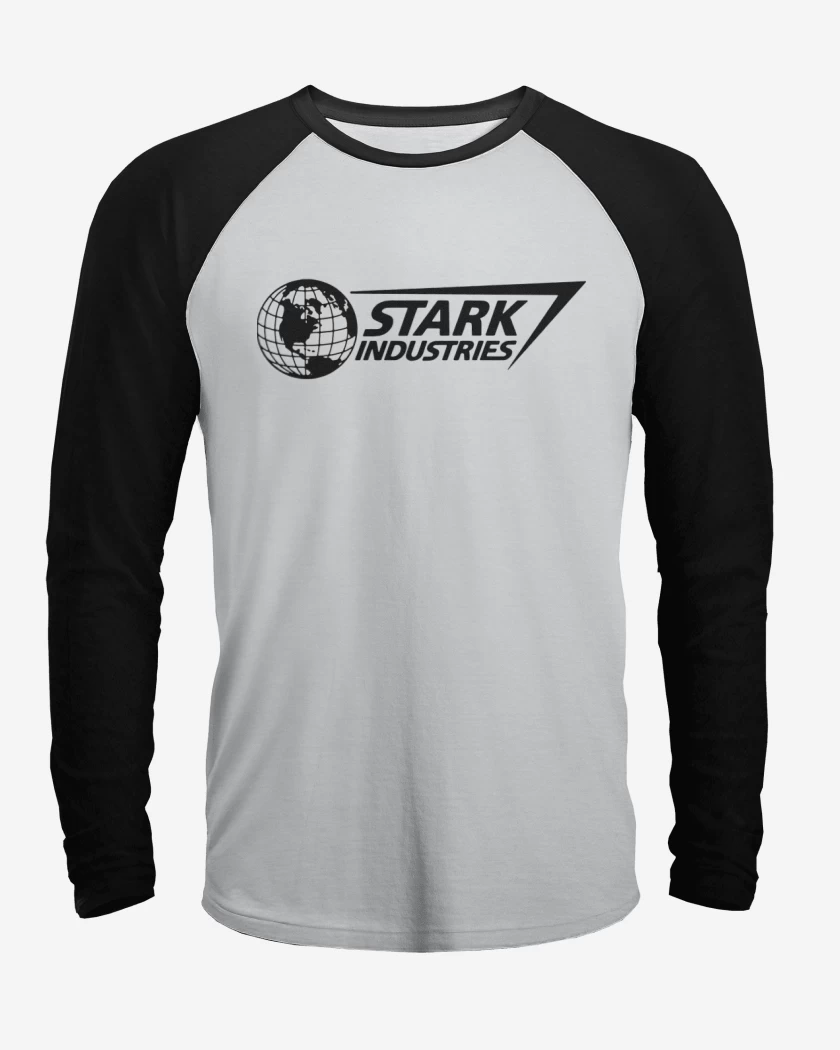 Polera Raglan Blanco / Negro de Stark industries