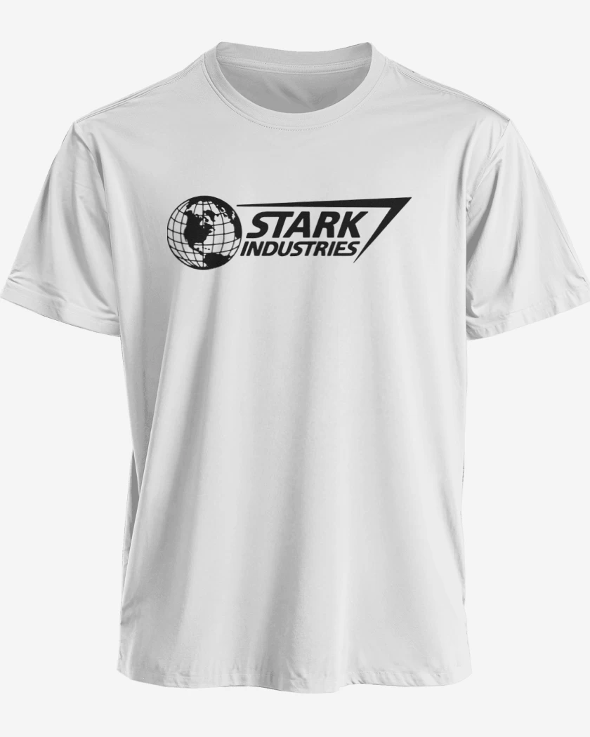 Polera premium Blanco de Stark industries