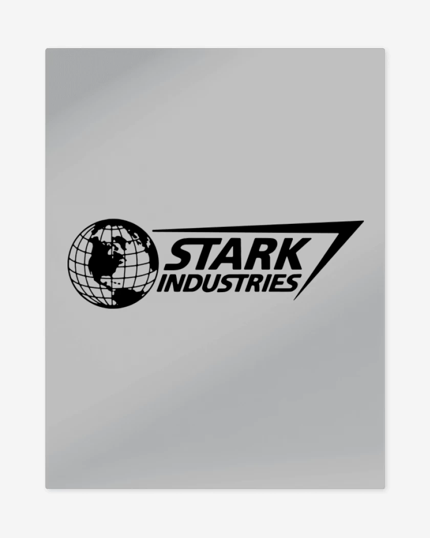 Print metalico Gris Melange de Stark industries