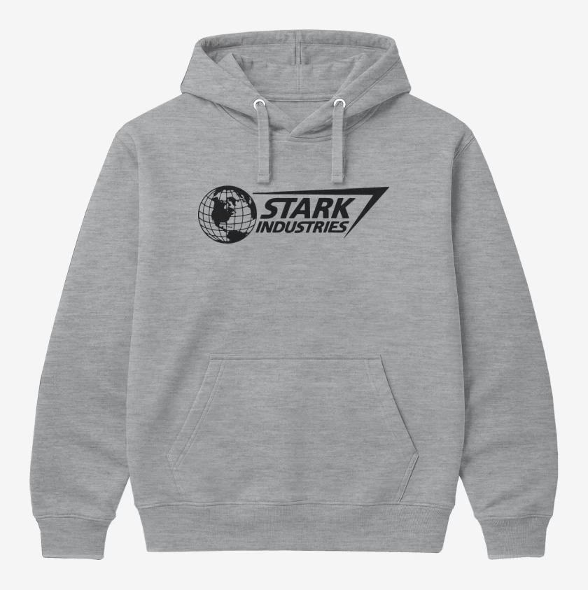 Polerón Canguro Gris Melange de Stark industries