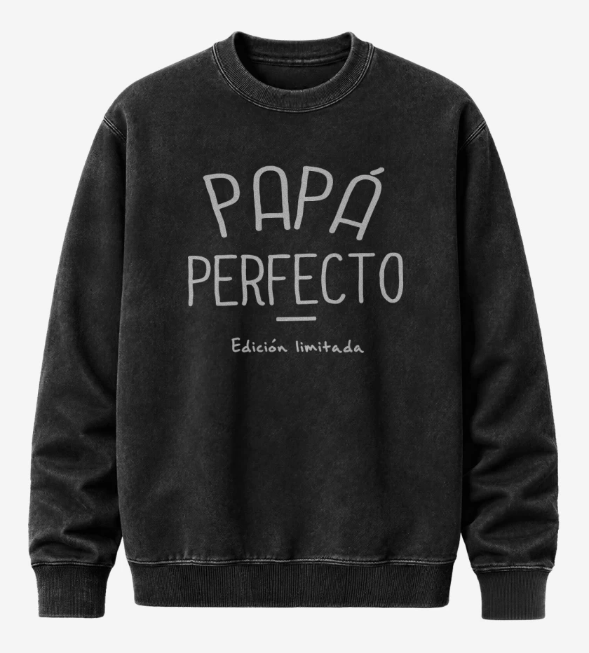 Poleron Polo Acid Wash Negro de Papa edicion limitada