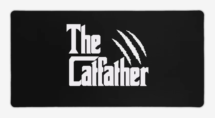 Mouse pad Gamer Negro de The catfather