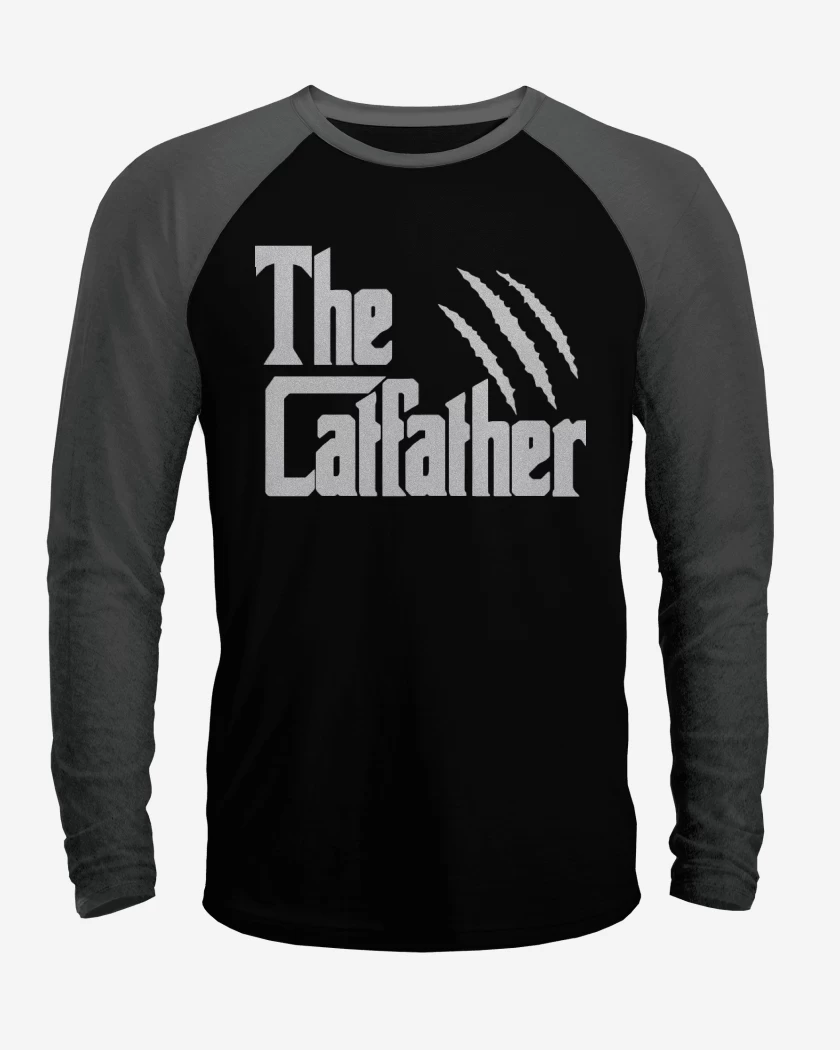 Polera Raglan Negro / Negro Heather de The catfather