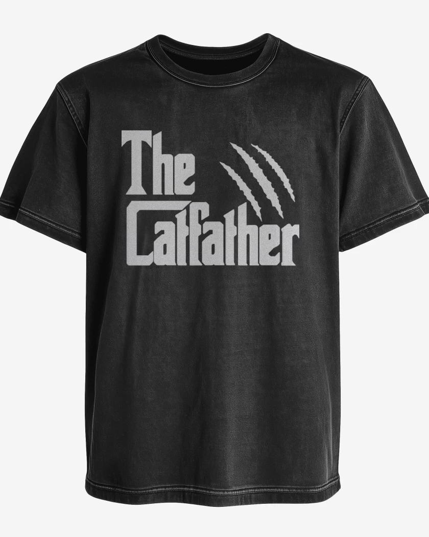 Polera desgastada Negro de The catfather
