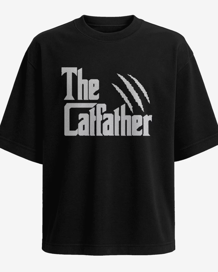 Polera Oversize Negro de The catfather