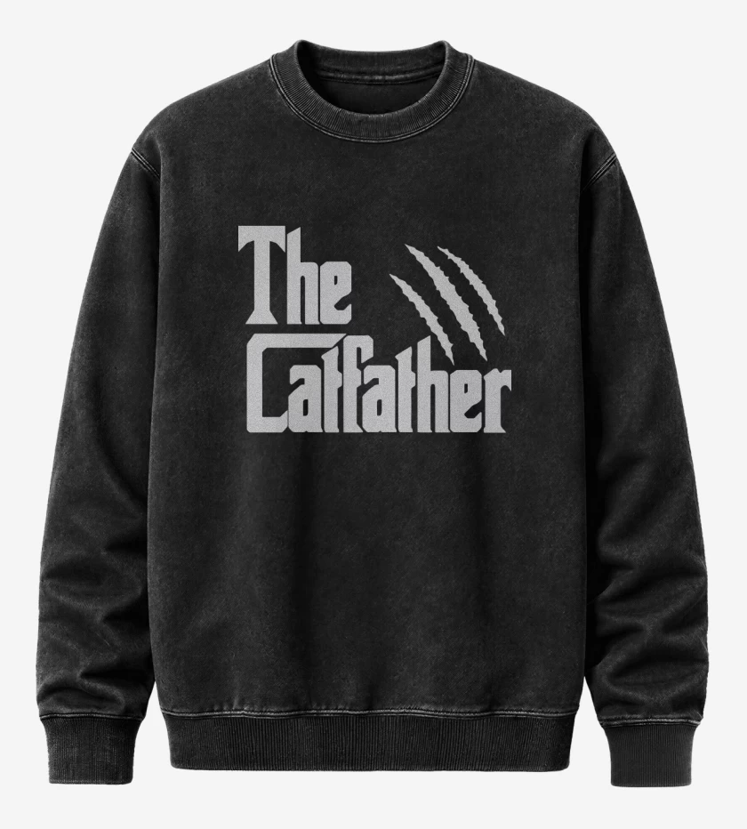 Poleron Polo Acid Wash Negro de The catfather
