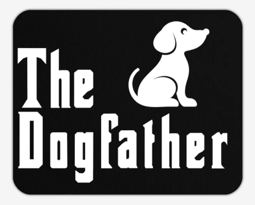 Mousepad Negro de The dogfather