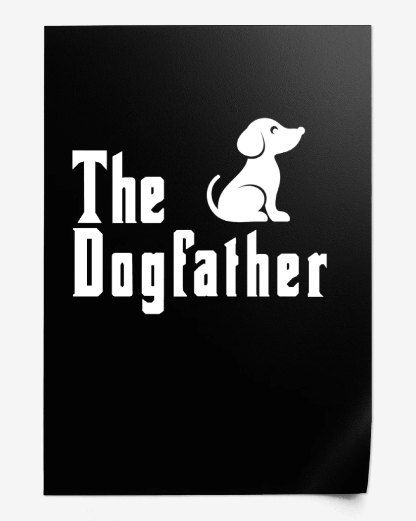 Print Negro de The dogfather