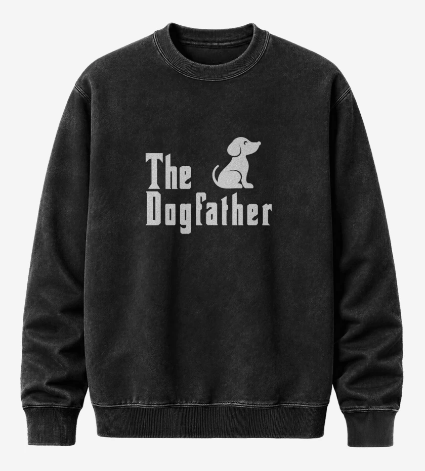 Poleron Polo Acid Wash Negro de The dogfather