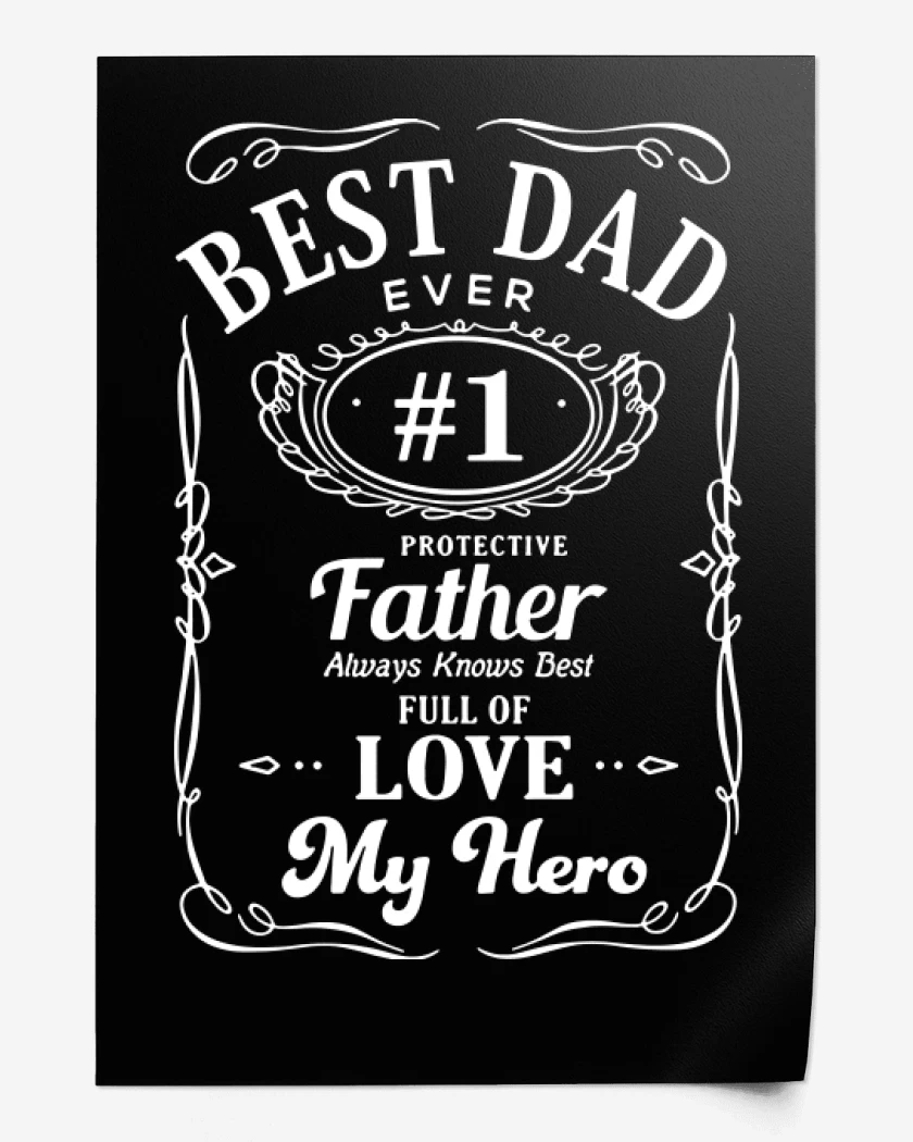 Print best dad daniels