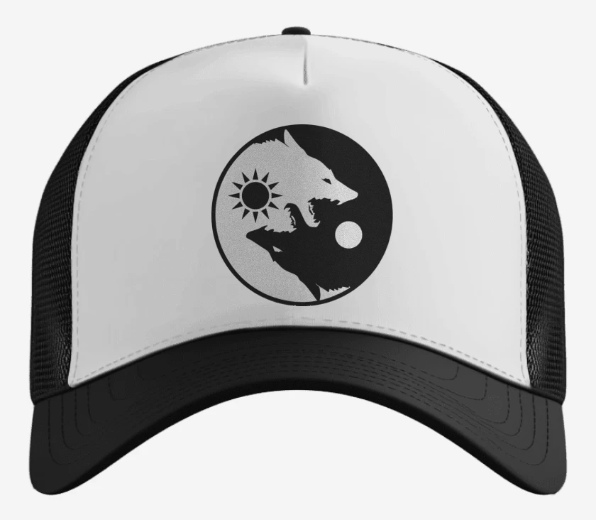 Gorro Ying yang wolf