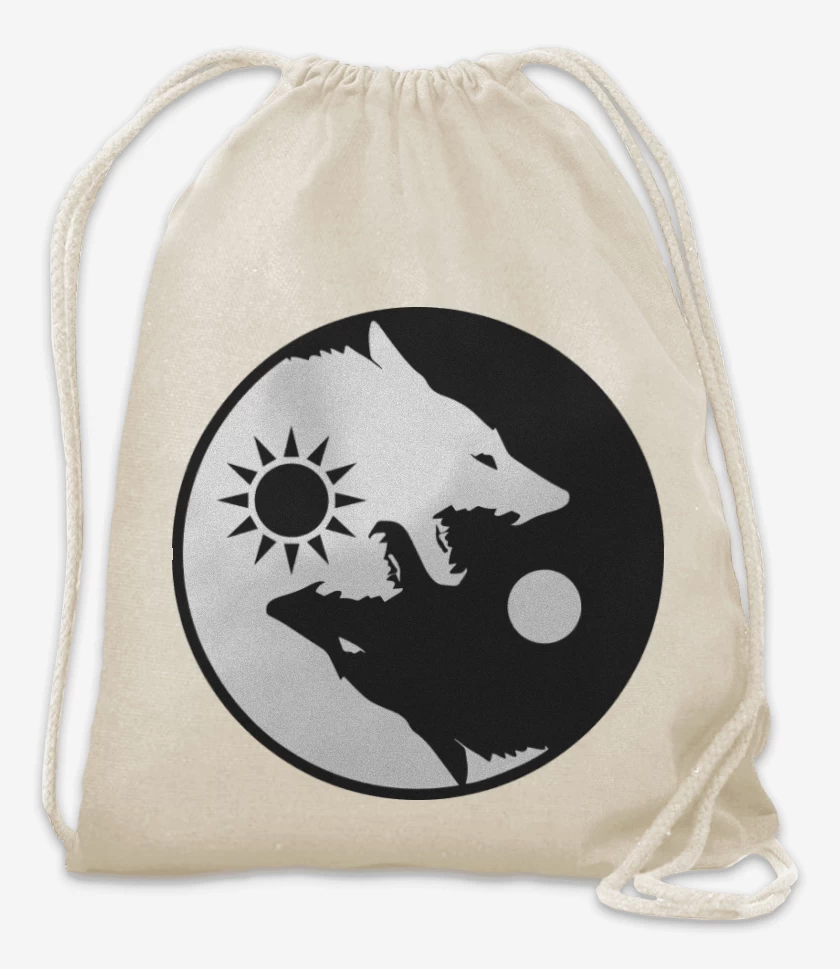Mochila Ying yang wolf