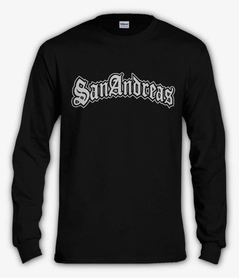 Polera manga larga Negro de San andre@s