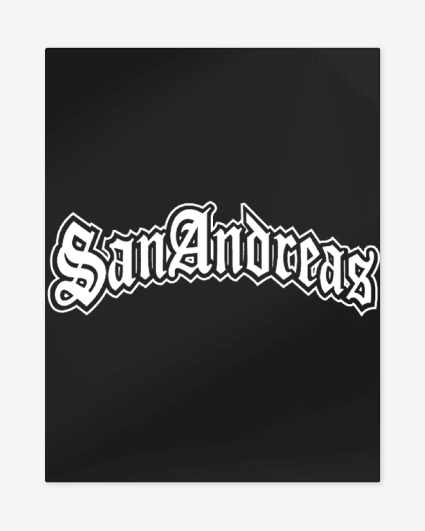 Print metalico Negro de San andre@s