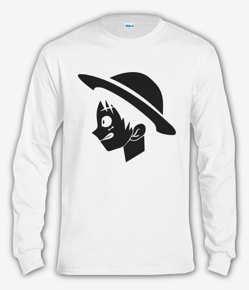 Polera manga larga Blanco de Luffy 2