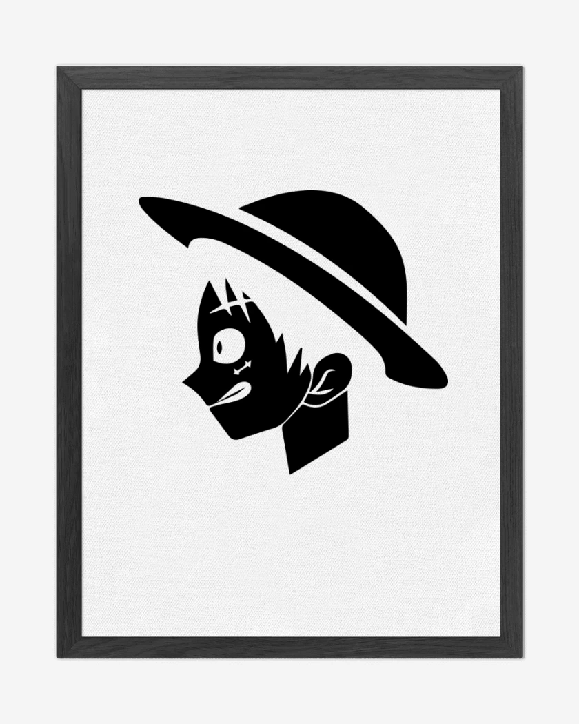 Cuadro decorativo Blanco de Luffy 2