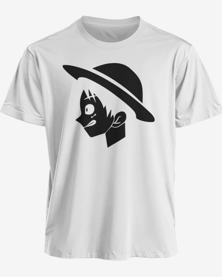 Polera premium Blanco de Luffy 2