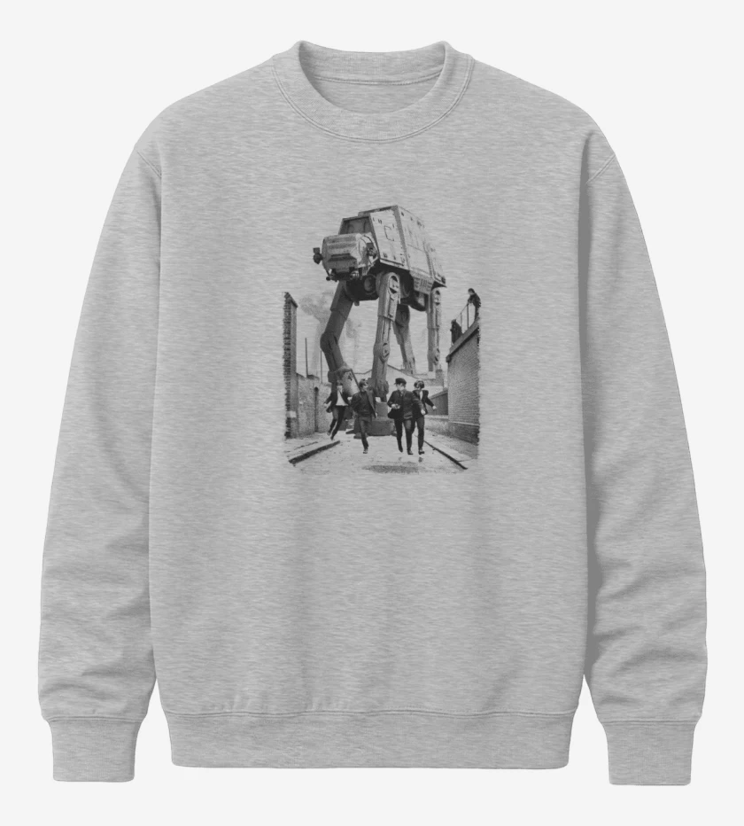 Poleron polo Gris Melange de The Beatles Wars 