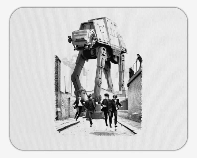 Mousepad Blanco de The Beatles Wars 