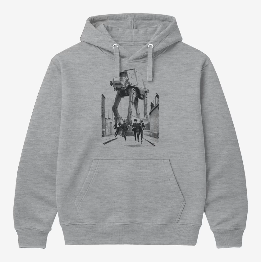 Polerón Canguro Gris Melange de The Beatles Wars 